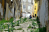 Steps in the old town, Lisbon, Portugal