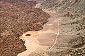 rauhe Landschaft im Teide, Vulkan, Nationalpark, Teneriffa, Kanarische Inseln, Kanaren, Spanien