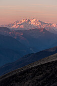 The east face of Monte Rosa, Pennine Alps, canton of Valais, Switzerland and Italy
