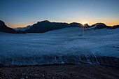 The Plaine Morte Glacier, early morning, Bernese Alps, cantons of Bern and Valais, Switzerland