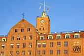 Brick building in the harbour Lilla Brommen, Gothenburg, Bohuslän,  Götaland, Västra Götalands län, South Sweden, Sweden, Scandinavia, Northern Europe, Europe