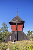 Glockenturm in Sigtuna, Uppland, Stockholms län, Südschweden,  Schweden, Skandinavien, Nordeuropa, Europa