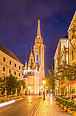 Mathias Church at night, Budapest, Hungary