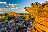 Rock formation at sunset, Ubirr, Kakadu National Park, Northern Territory, Australia