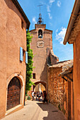 Glockenturm, Roussillon, Vaucluse, Provence-Alpes-Côte d'Azur, Frankreich