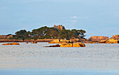 Île Costaérès, Trégastel - Ploumanac'h, Côte de Granit Rose, Atlantik, Dept. Côtes-d'Armor, Bretagne, Frankreich, Europa