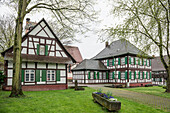 Fachwerkhäuser, Bodersweiher, Kehl, Ortenau, Baden-Württemberg, Deutschland