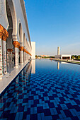 Abu Dhabi, United Arab Emirates - October 10,2014: Sheikh Zayed Grand Mosque at sunset