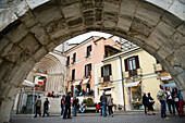 An arch of the medieval aquaduct in Sulmona