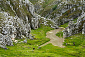 Wanderer am rande der Campo Imperatore