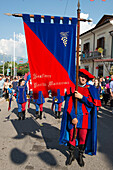 The parade at the cherry festival in Raiano