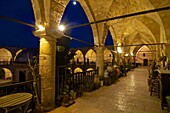 Shops in the arcades of the Büyük Khan, caravansarai,  Lefkosa, Nicosia, North Cyprus