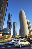 Qatar , Doha City, Tornado Bldg. Center.