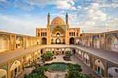 Iran, Kashan City, Masjed-e Agha Borzog Mosque.