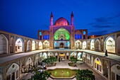 Iran, Kashan City, Masjed-e Agha Borzog Mosque.