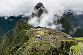 Archaeological site of Machu Picchu and the Huayna Picchu, Cusco, Peru.