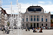 Sechseläutenplatz and the Opernhaus, Zurich, Switzerland