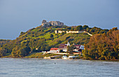 Theben castle above Devín , River Danube , Slovakia , Europe
