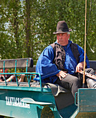 Ride in a coach at Tanyacsárda at Felsölajos near Lajosmizse , Puszta , Danube , Hungary , Europe