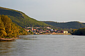 View at Hainburg castle , Danube , Niederösterreich , Lower Austria , Austria , Europe