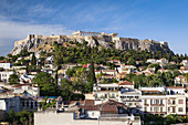 Greece, Central Greece Region, Athens, Acropolis, elevated view, morning.