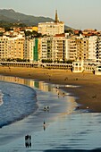 Spain,Basque Country, Guipuzcoa, San Sebastian, Playa de la Concha