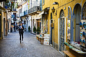 Street scene, Stresa, Lake Maggiore, Piedmont, Italy.