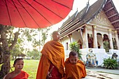 Young buddhist monks, Luang Prabang, Laos.