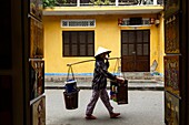 Woman carrying baskets, Hoi An, Vietnam.