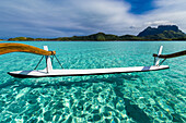 Outrigger boat, Bora Bora, French Polynesia.