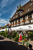 restaurant, Obernai, Bas-Rhin, Alsace, France