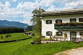 Bauernhaus bei Berchtesgaden, Berchtesgadener Land, Oberbayern, Bayern, Deutschland