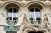 Jugendstilfassade, Avenue Rapp, Paris, Île de France, Frankreich