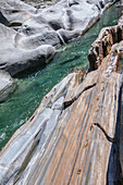 Colorful rock on a river, Valle Verzasca, Ticino, Switzerland