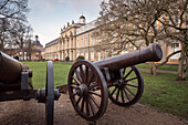 cannon in front of University building, Bonn, North Rhine-Westphalia, Germany