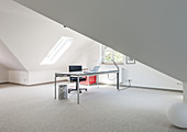 home office of a modern one family villa in Hamburg, north Germany, Germany