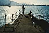 Angler. Getxo, Biscay, Spain.