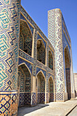 Abdullah Khan Madrasah, also known as Abdulloxon Madrasah, Bukhara, Uzbekistan.