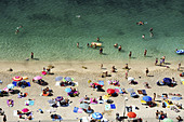 Europe, France, French Riviera, Alpes-Maritimes, Villefrance-sur-Mer. At the beach.