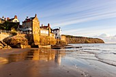Robin Hood’s Bay a small fishing village and a bay located within the North York Moors National Park, near Whitby, North Yorkshire, England, United Kingdom, Europe.