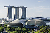 Marina Bay Sands and the Esplanade Theatres on the Bay, Singapore.