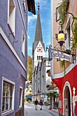 Street of Hallstatt, Austria.
