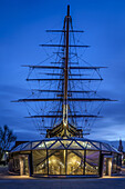 The Cutty Sark (recently restored), Greenwich, London, England.