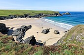 Porth Joke or Polly Joke beach near to Crantock Cornwall South West England UK.