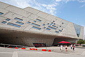 exterior, modern architecture, architect Zaha Hadid, Phaeno Science Centre, Wolfsburg, Lower Saxony, Germany