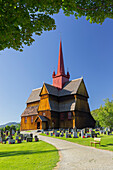 Stabkirche von Ringebu, Gudbrandsdalen, Oppland, Norwegen