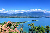 view from Rocca di Manerba, southern lake Garda, Lombardia, Italy