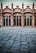 Terrace of Fabrica Casaramona, Montjuic, Barcelona.