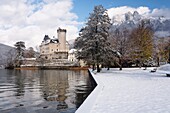 Ruphy castle, Annecy lake, Savoie, France, Europe.