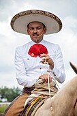 'The charreada or charrería is a competitive event similar to rodeo and was developed from animal husbandry practices used on the haciendas of old Mexico. The sport has been described as ''living history,'' or as an art form drawn from the demands of work